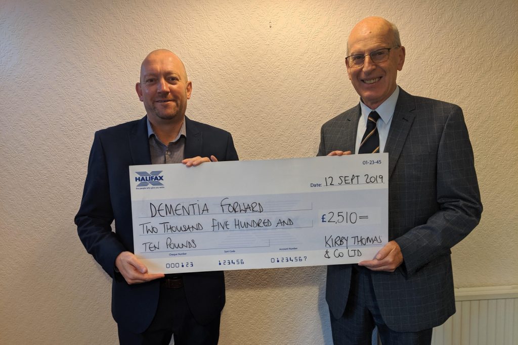 Paul Thomas and Peter Kirby: Dementia forward donation